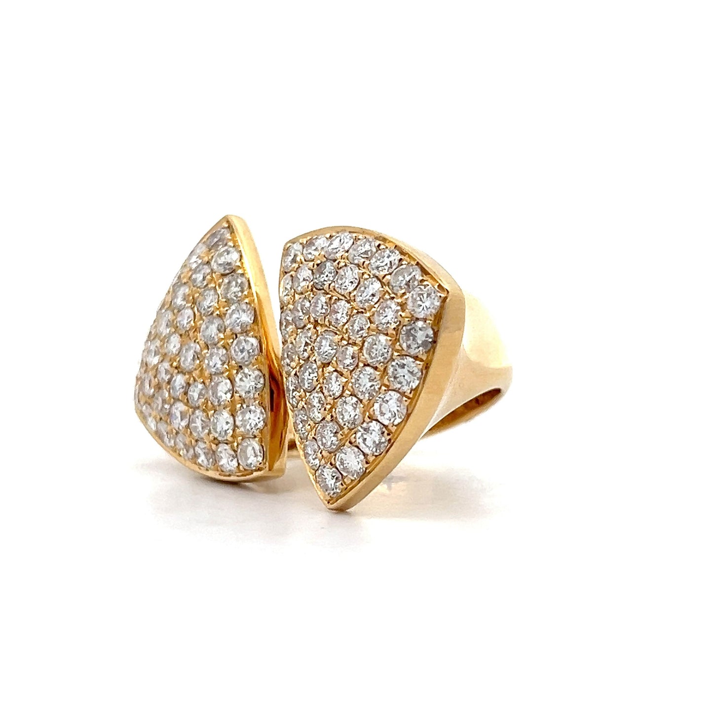 3.25 Diamond Bypass Cocktail Ring in 18k