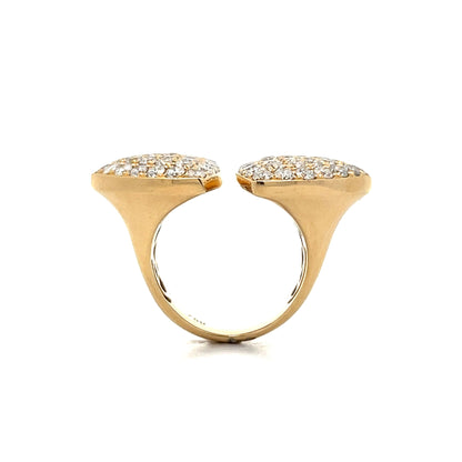 3.25 Diamond Bypass Cocktail Ring in 18k