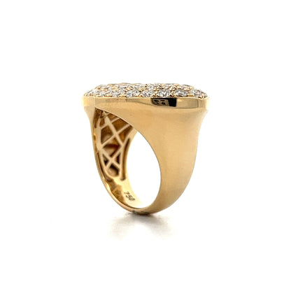 3.25 Diamond Bypass Cocktail Ring in 18k