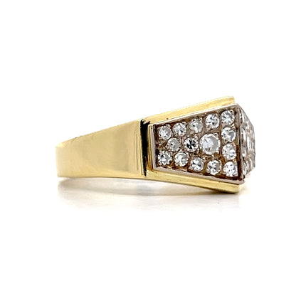 .62 Vintage 1950s Diamond Cocktail Ring in 18k