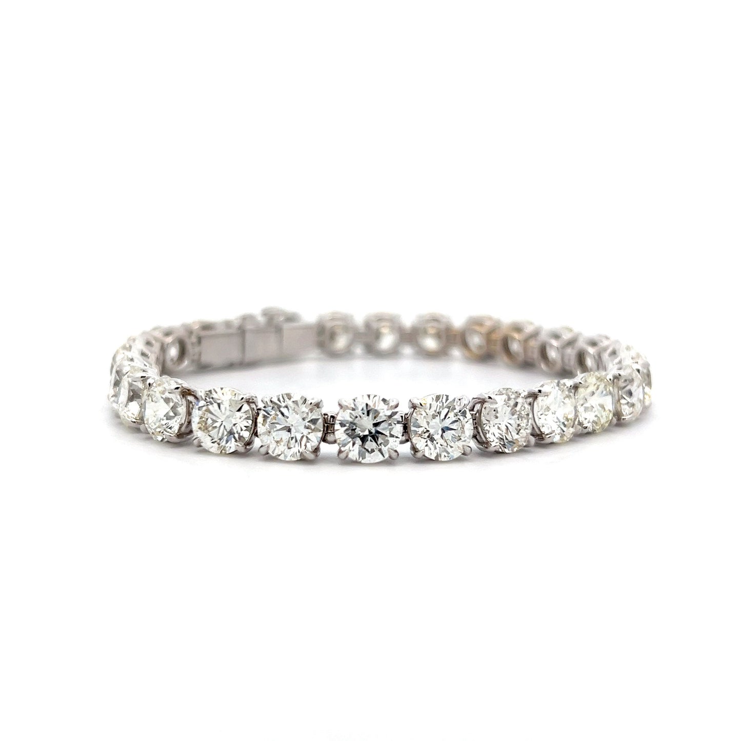 26.32 Diamond Tennis Bracelet in 18k White Gold