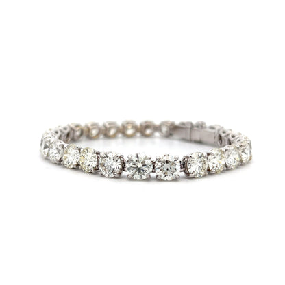 26.32 Diamond Tennis Bracelet in 18k White Gold