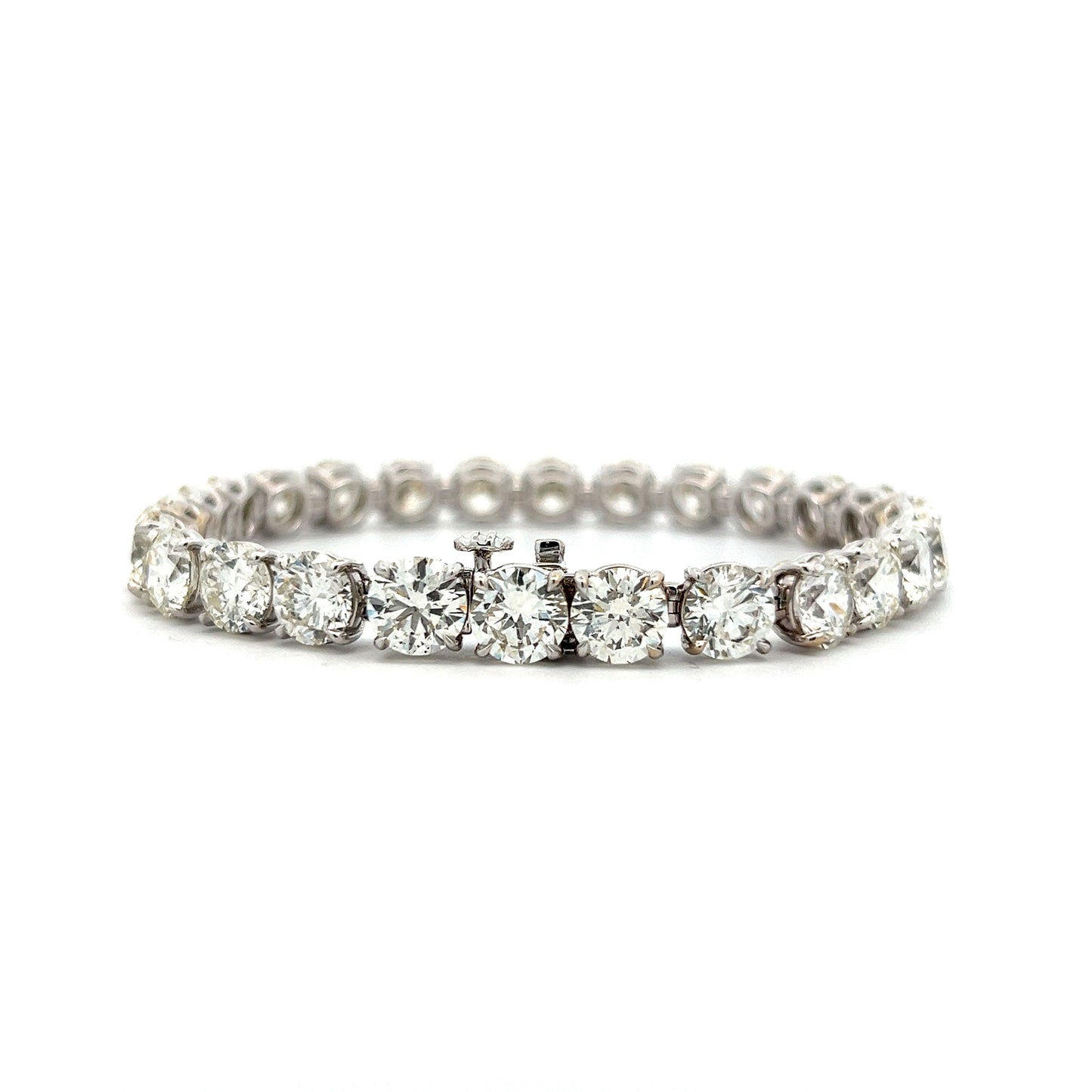 26.32 Diamond Tennis Bracelet in 18k White Gold