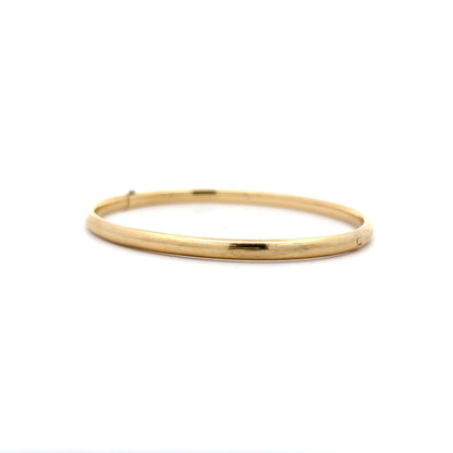 Simple Classic Bangle Bracelet in 14k Yellow Gold