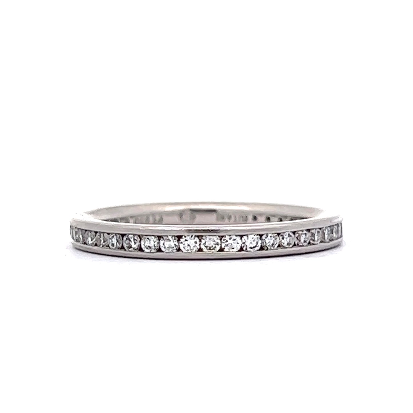 Ritani Channel Set Diamond Wedding Band in Platinum