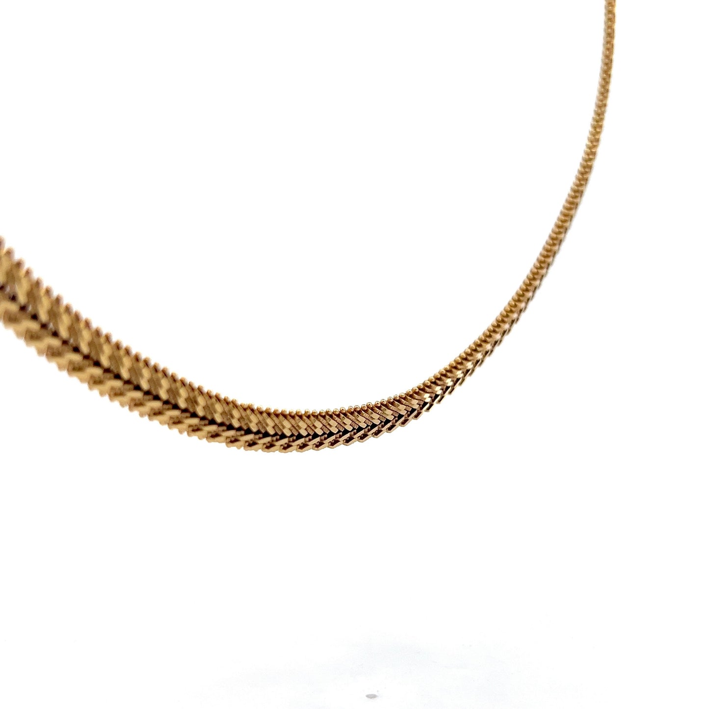 Vintage Mid-Century Collar Necklace in 18k