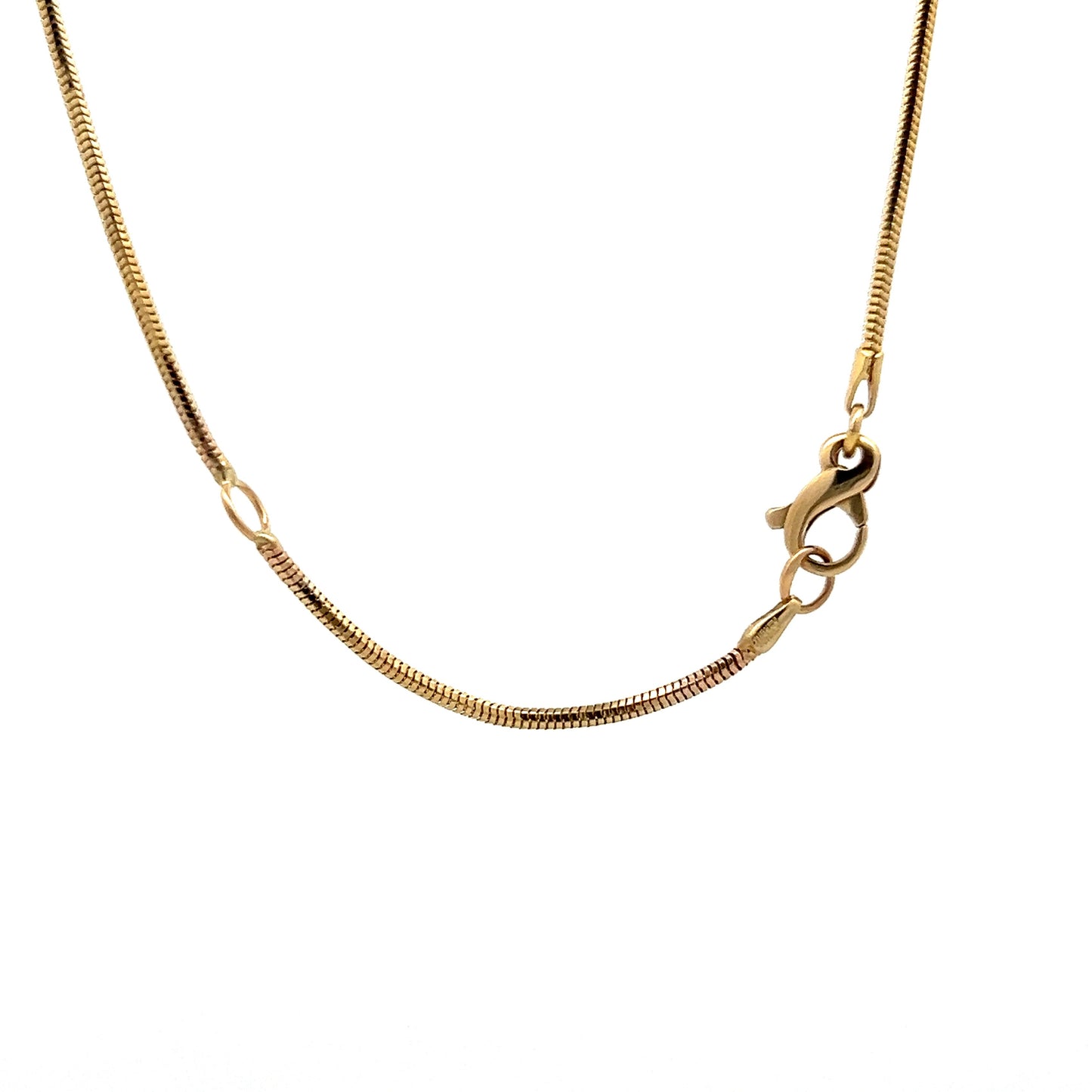 Unisex Snake Chain Necklace in 14k Yellow Gold