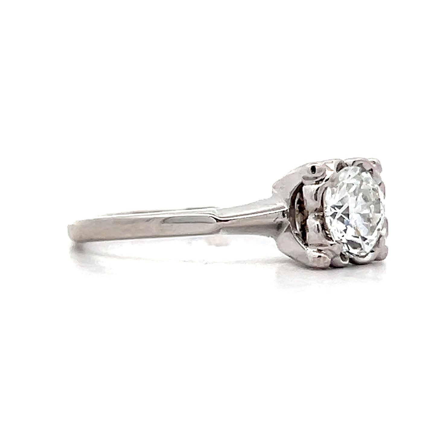 .75 Vintage Retro Diamond Engagement Ring in 14k