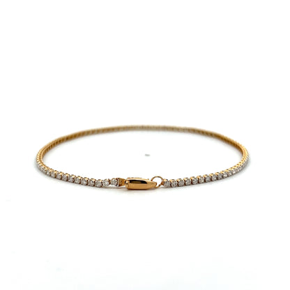 1.00 Round Brilliant Diamond Tennis Bracelet in 14k