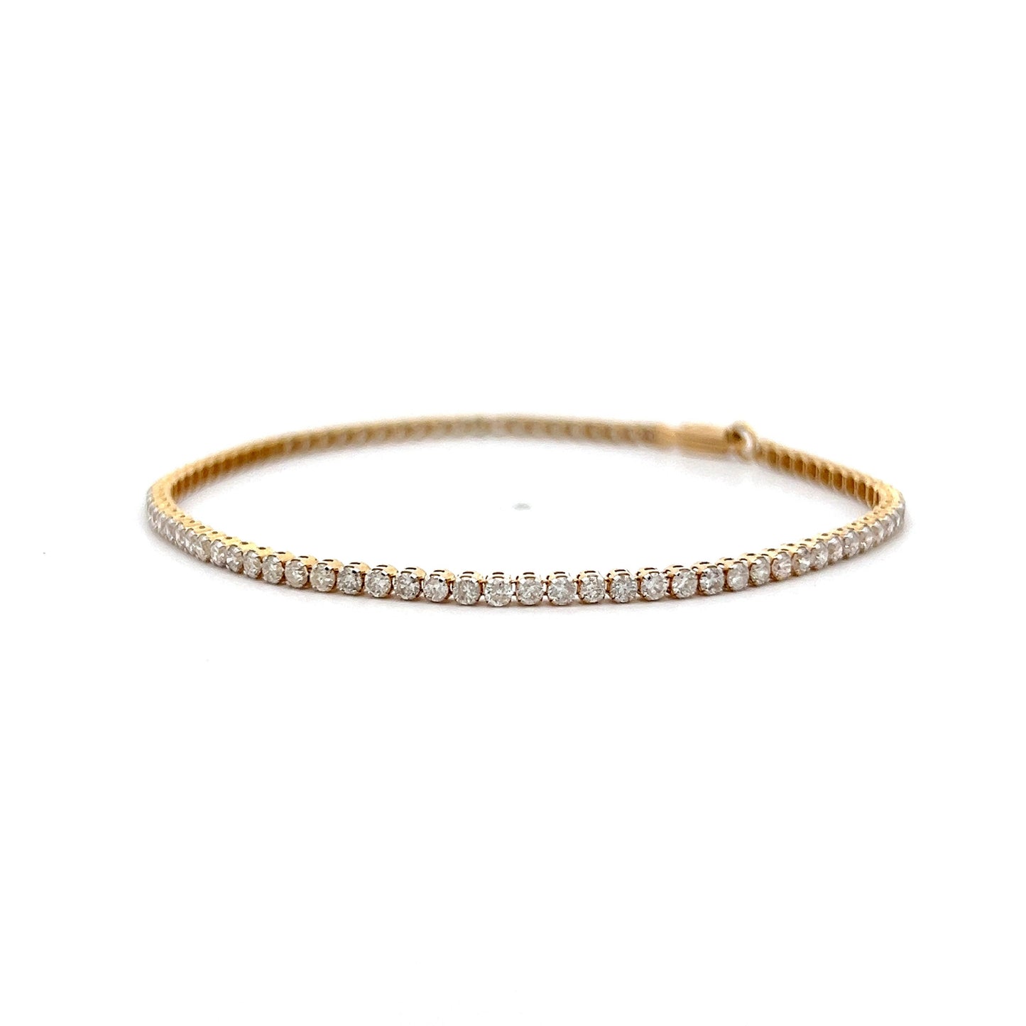 2.00 Round Brilliant Diamond Tennis Bracelet in 14k