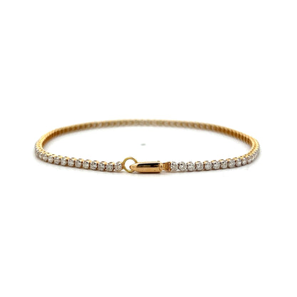 2.00 Round Brilliant Diamond Tennis Bracelet in 14k