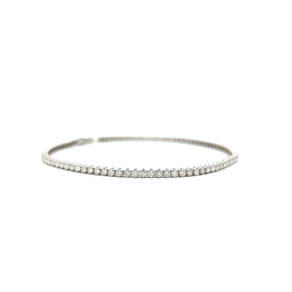 2 Carat Round Diamond Tennis Bracelet in 14k