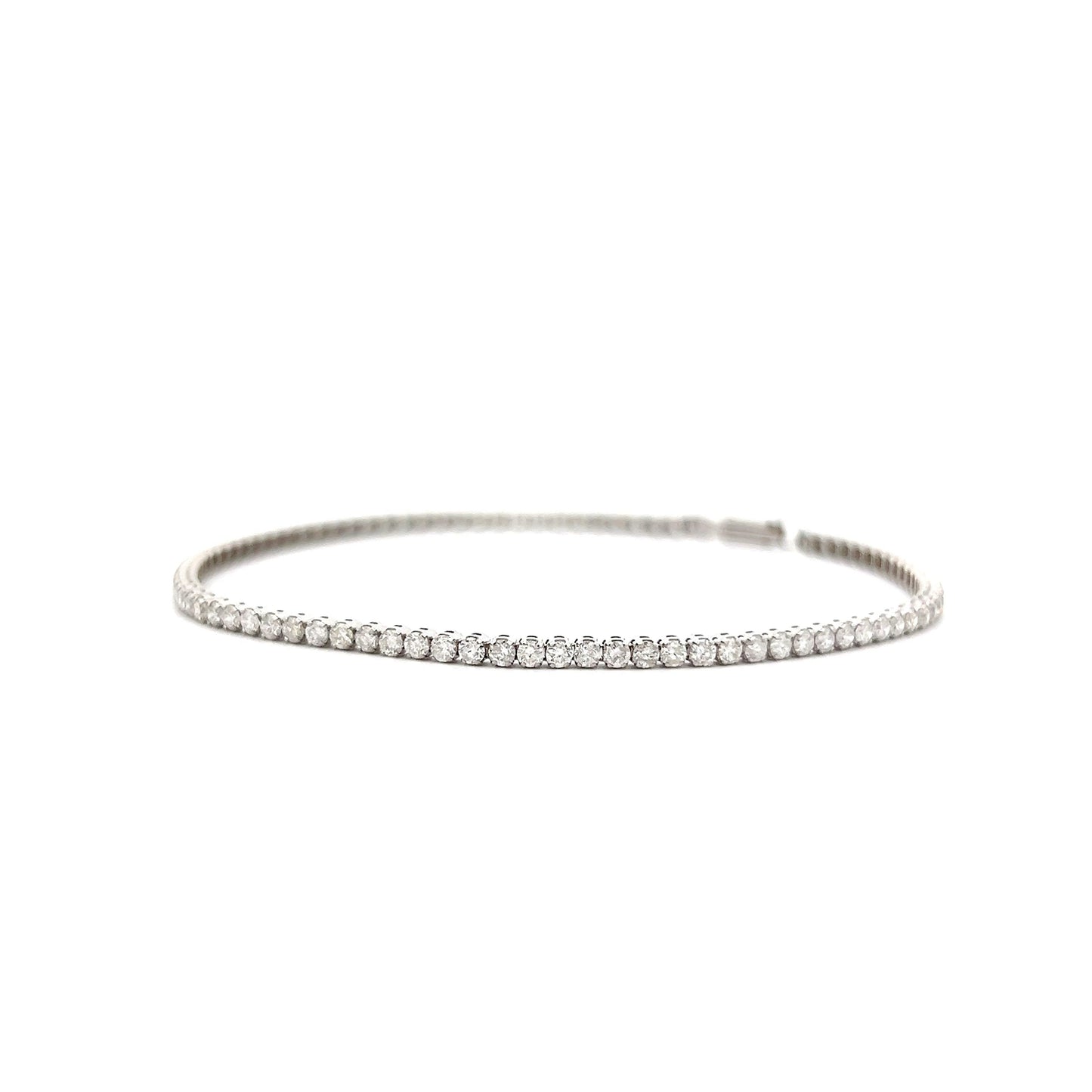 2 Carat Round Diamond Tennis Bracelet in 14k