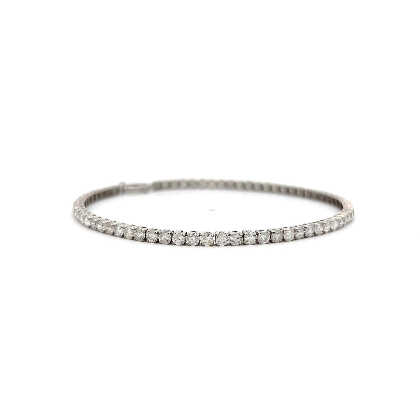 3.50 Carat Diamond Tennis Bracelet in 14k