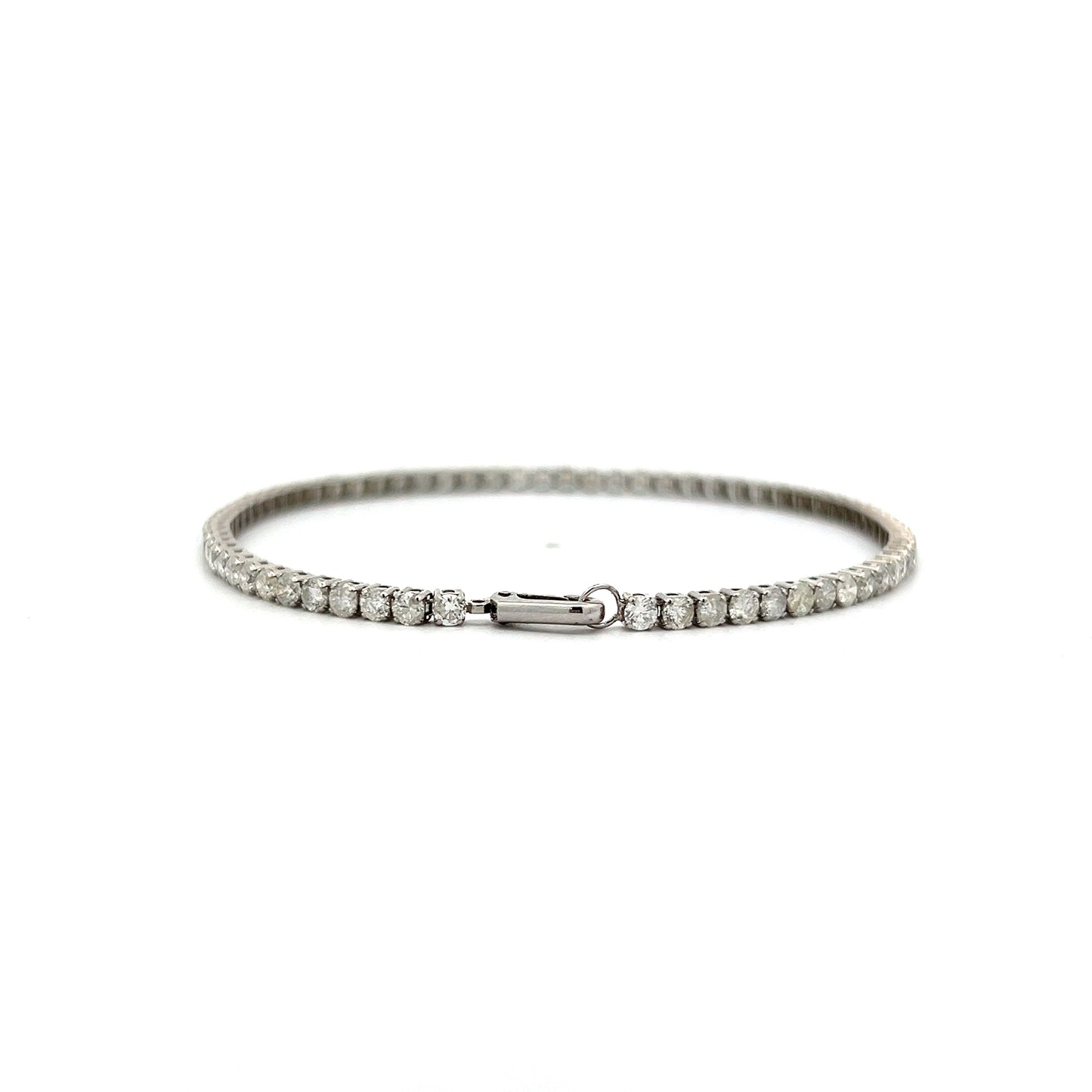 3.50 Carat Diamond Tennis Bracelet in 14k