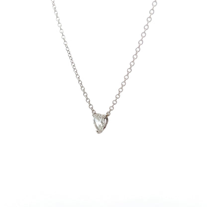 .42 Pear Cut Diamond Necklace in 14k White Gold