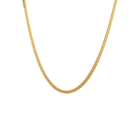 18 Inch Cable Chain Necklace in 14k Yellow Gold