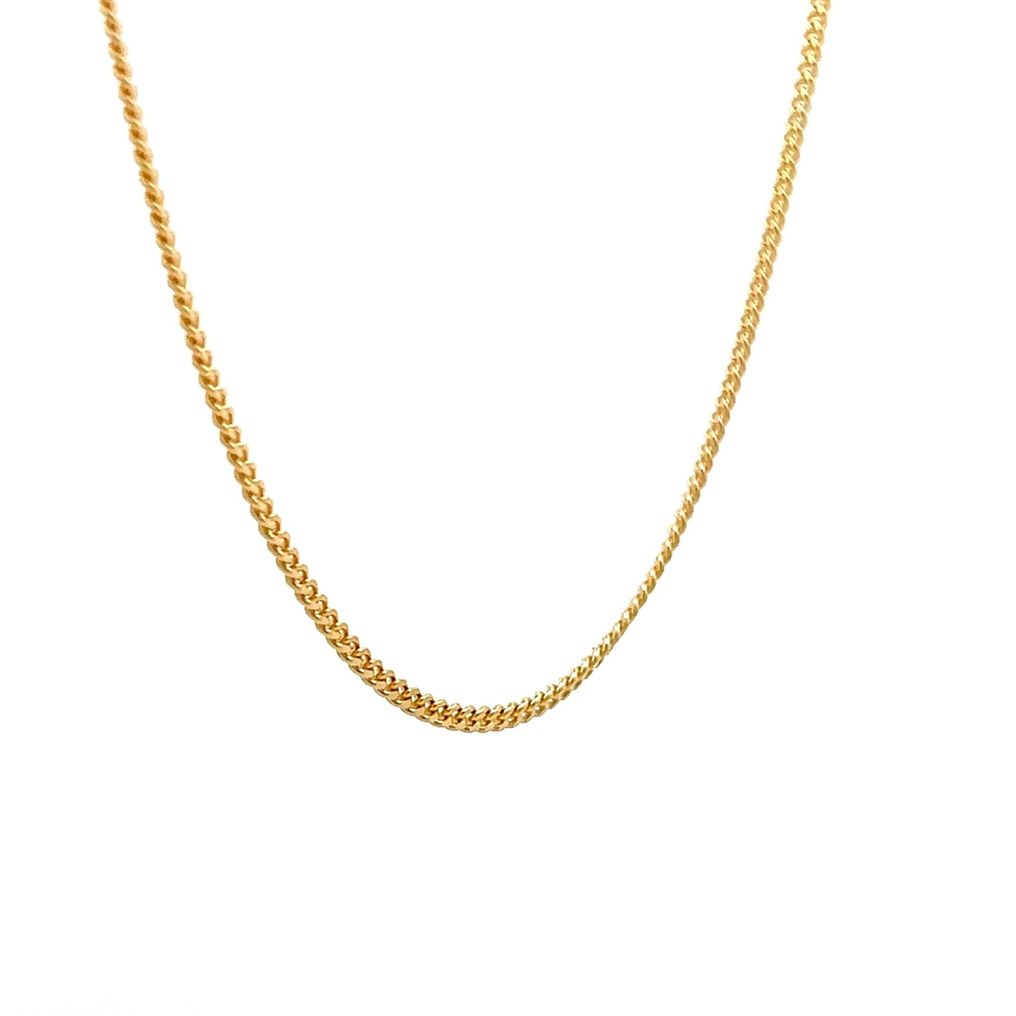 18 Inch Cable Chain Necklace in 14k Yellow Gold