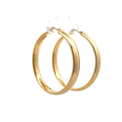 Classic Hoop Earrings in 14k Yellow Gold