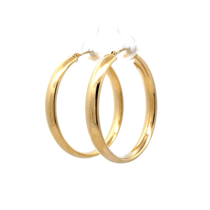 Classic Hoop Earrings in 14k Yellow Gold