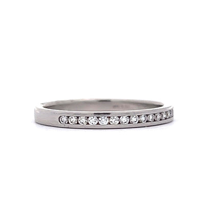 .18 Channel Set Diamond Wedding Band in Platinum