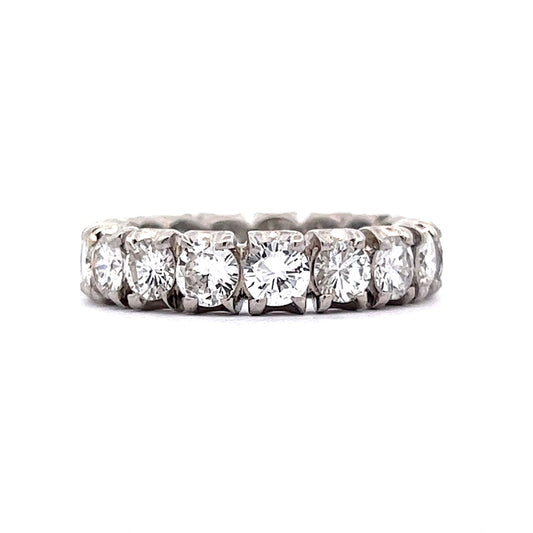 French Set Diamond Eternity Band in Platinum