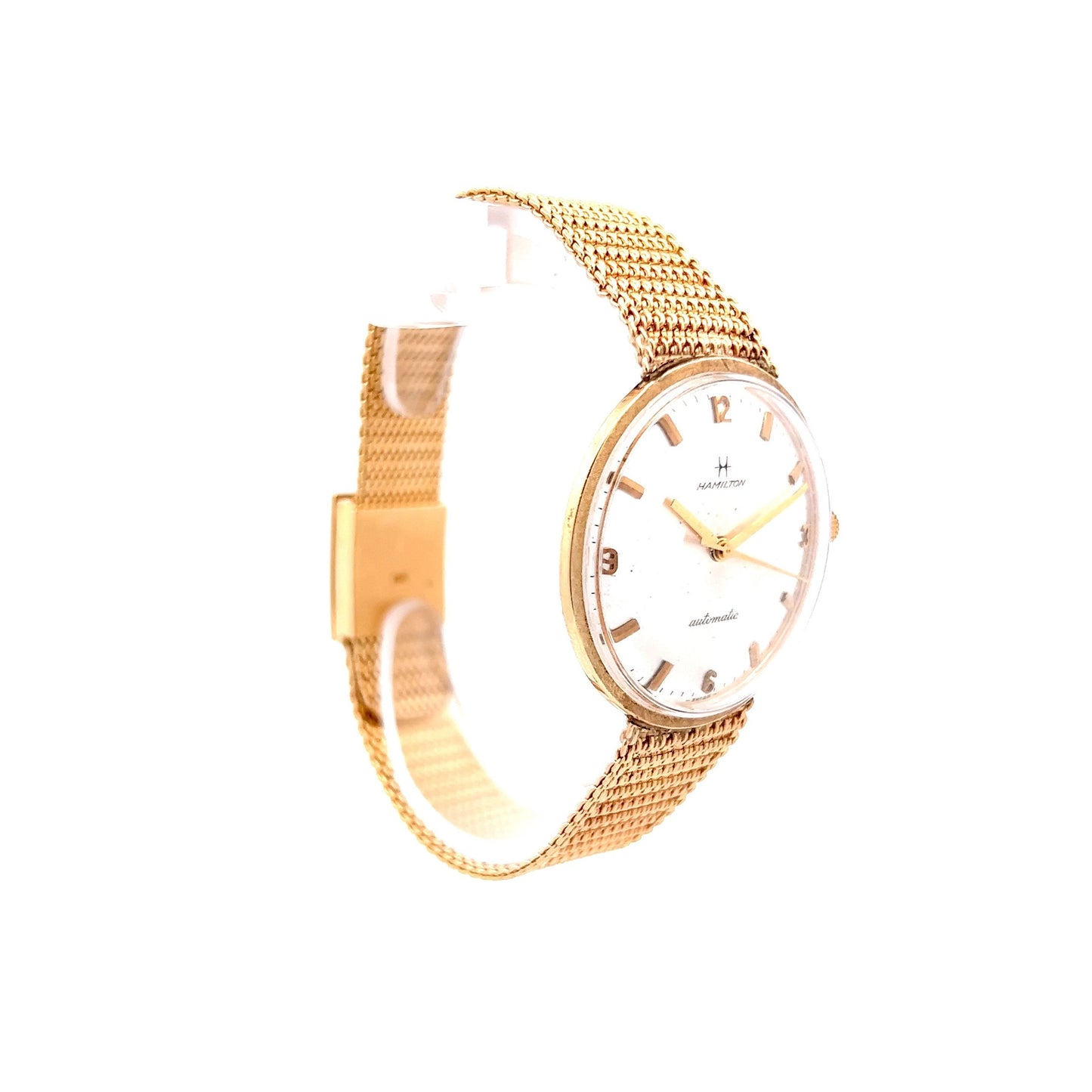 Vintage Watch Mid-Century Hamilton 1960's in 14k Yellow Gold