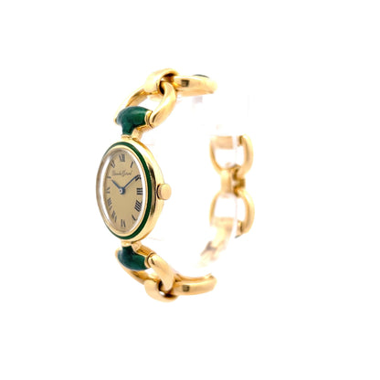 Vintage Ladies Bueche Girod Watch in 18k Yellow Gold