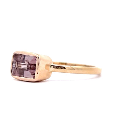 1.59 Pink Tourmaline Cocktail Ring in 14K Yellow Gold