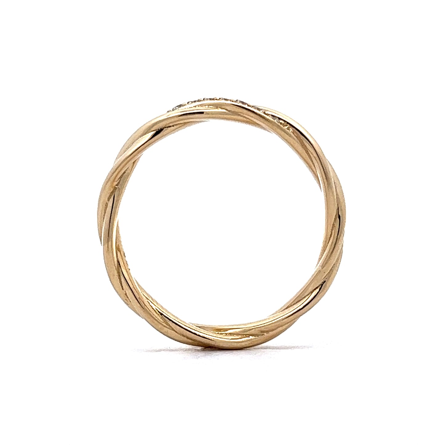 Men's Diamond Wedding Band in 14k Yellow Gold