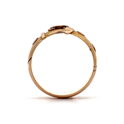 Bold Chanel-Inspired Yellow Gold Belt Buckle Ring in 18K