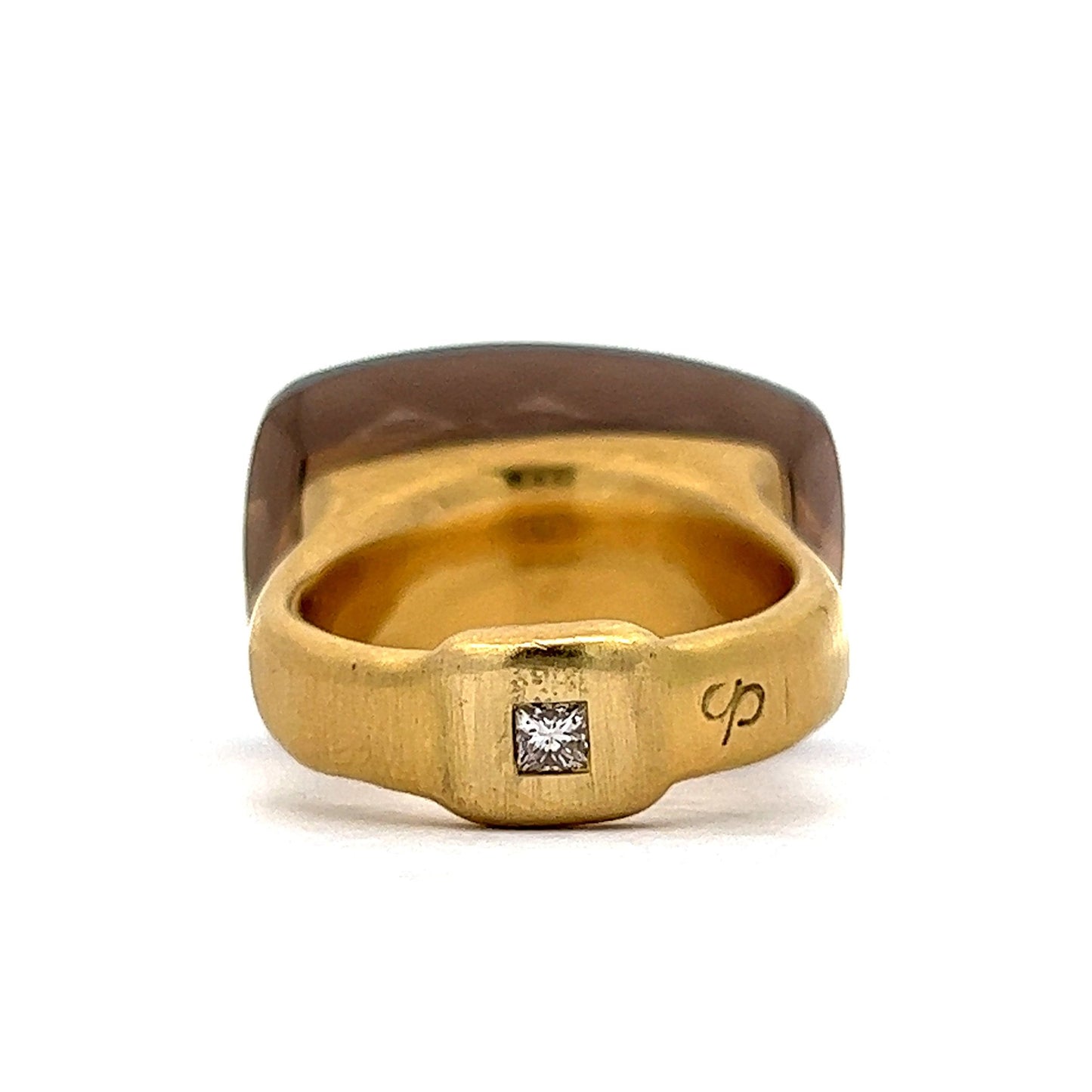 H. Stern Smoky Quartz & Hidden Diamond Cocktail Ring in 18K Yellow Gold