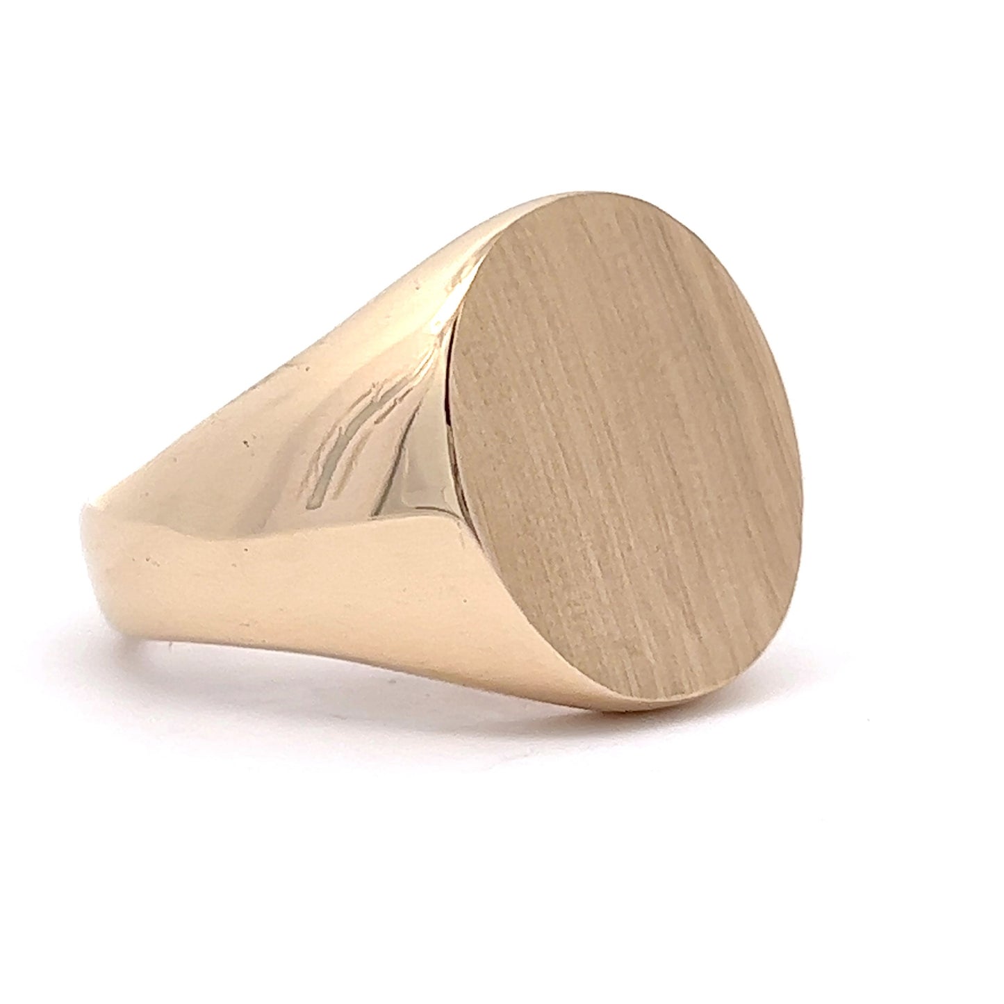 Large Signet Ring in 14k Yellow Gold