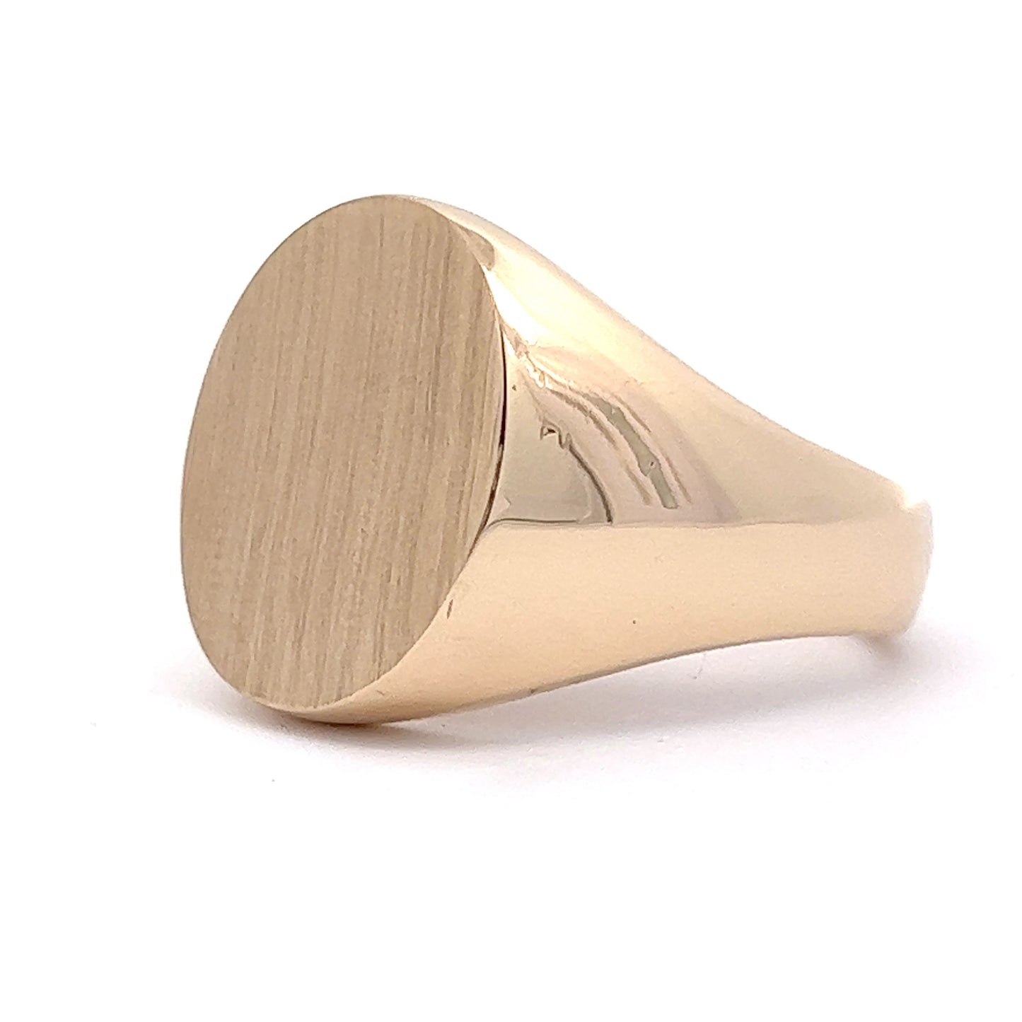 Large Signet Ring in 14k Yellow Gold