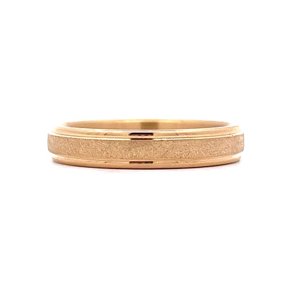 Benchmark Men's Ice Finish Wedding Band in 14k Yellow Gold