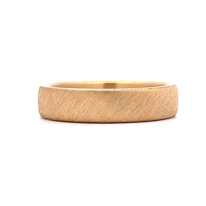 Benchmark Men's Lightly Textured Wedding Band in 14k Yellow Gold