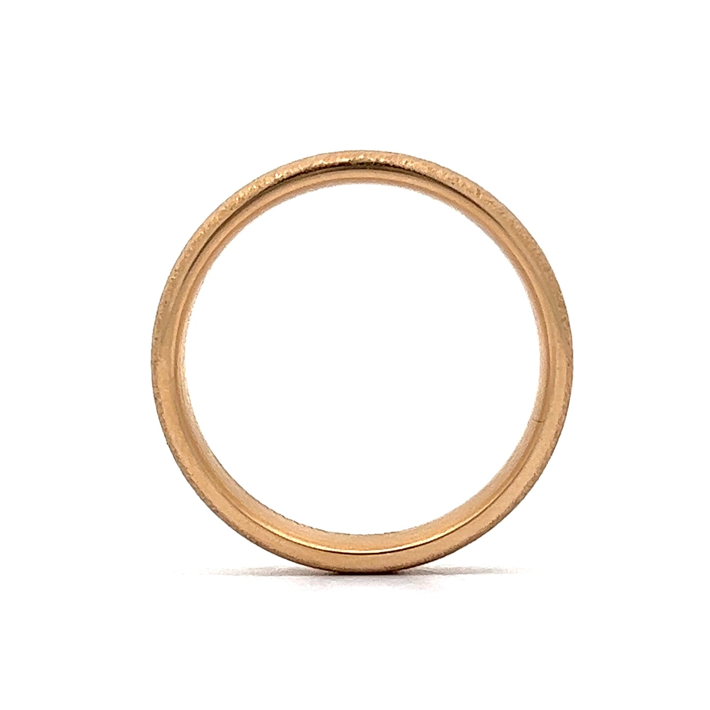 Benchmark Men's Lightly Textured Wedding Band in 14k Yellow Gold