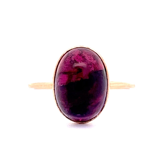 1.24 Amethyst Cocktail Ring in 14K Yellow Gold