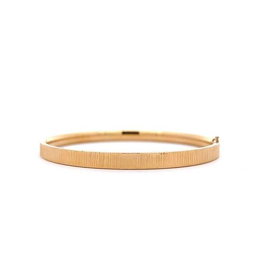 Simple Classic Bangle Bracelet in 14k Yellow Gold