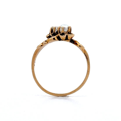 .11 Victorian Toi Et Moi Ring in 14k Yellow Gold