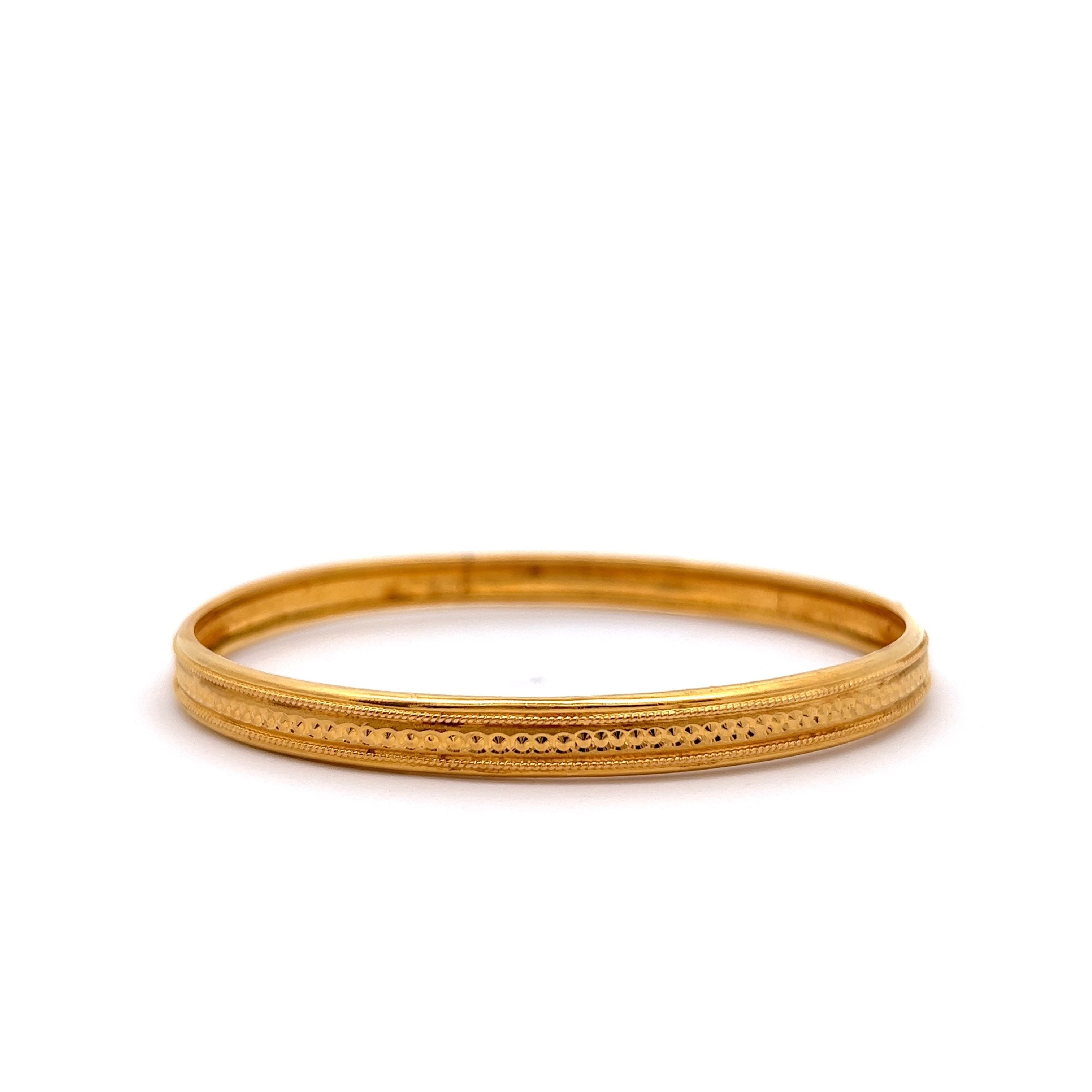 Kids Bracelet ' Katy ' 2gr Plain Gold 18K – Rockas Diamonds