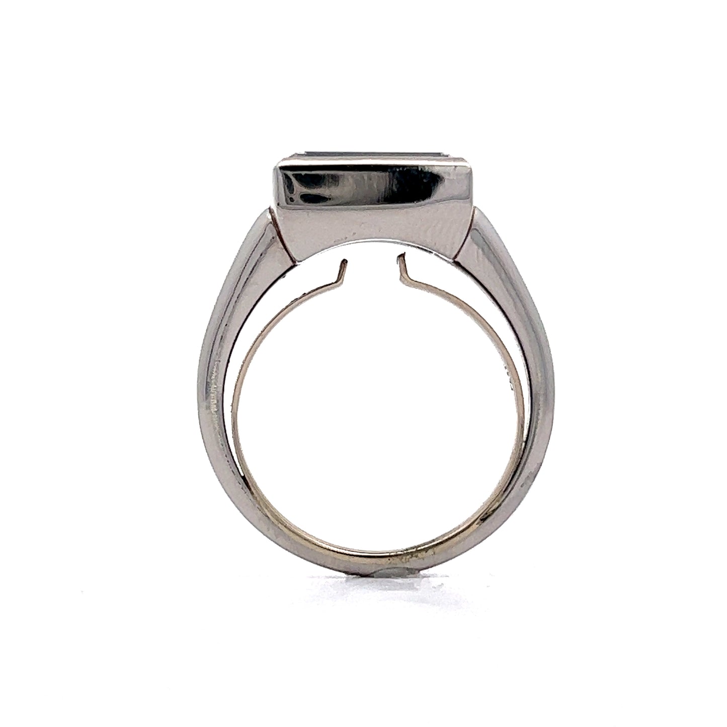 2.00 Emerald Cut Diamond Engagement Ring in Platinum