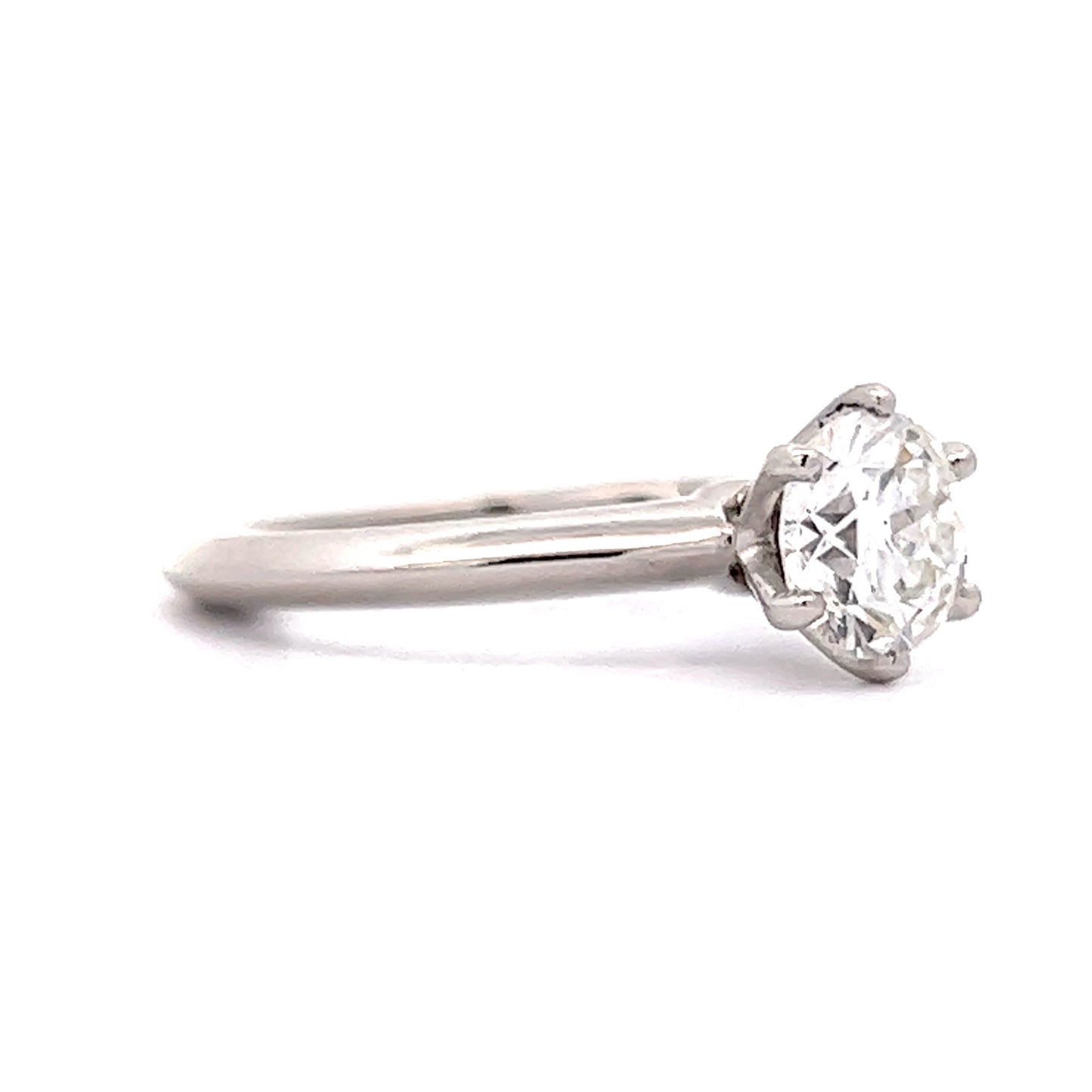 1.07 Tiffany & Co. Solitaire Diamond Engagement Ring in Platinum