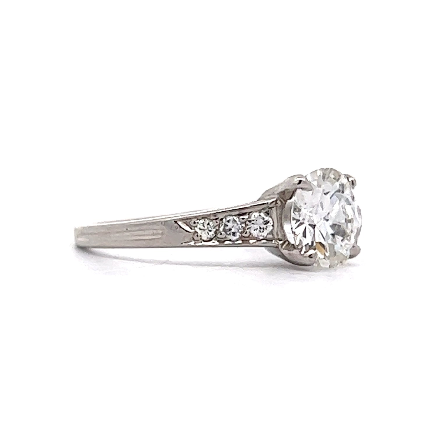 1.03 Vintage Tiffany & Co. Diamond Engagement Ring in Platinum