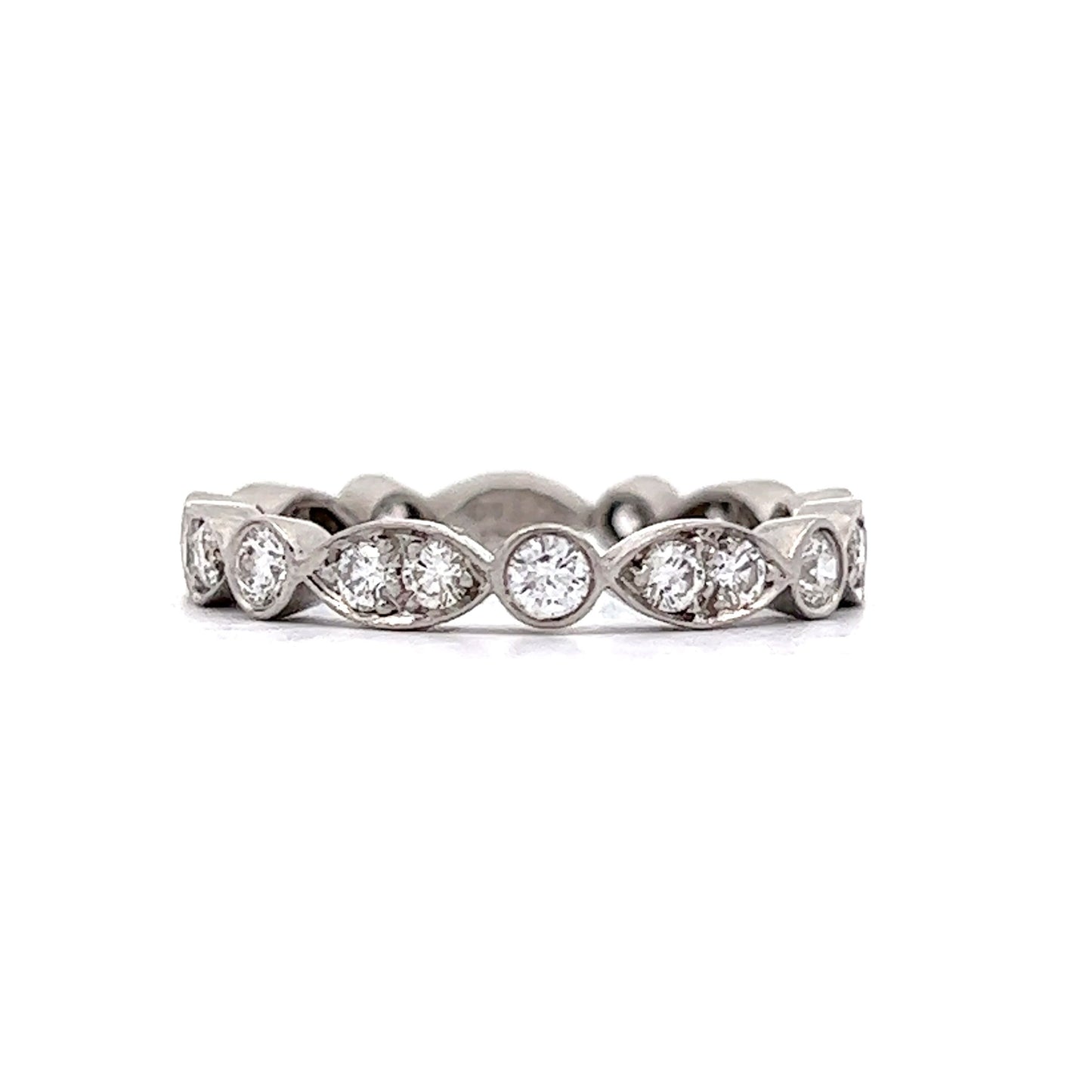 Tiffany & Co. Bezel Diamond Eternity Wedding Band in Platinum