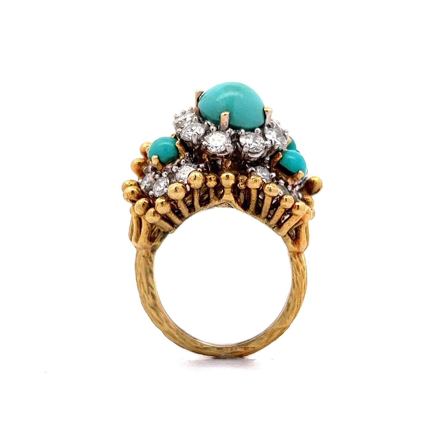 Vintage Tiffany & Co. Cocktail Ring in 18k Yellow Gold