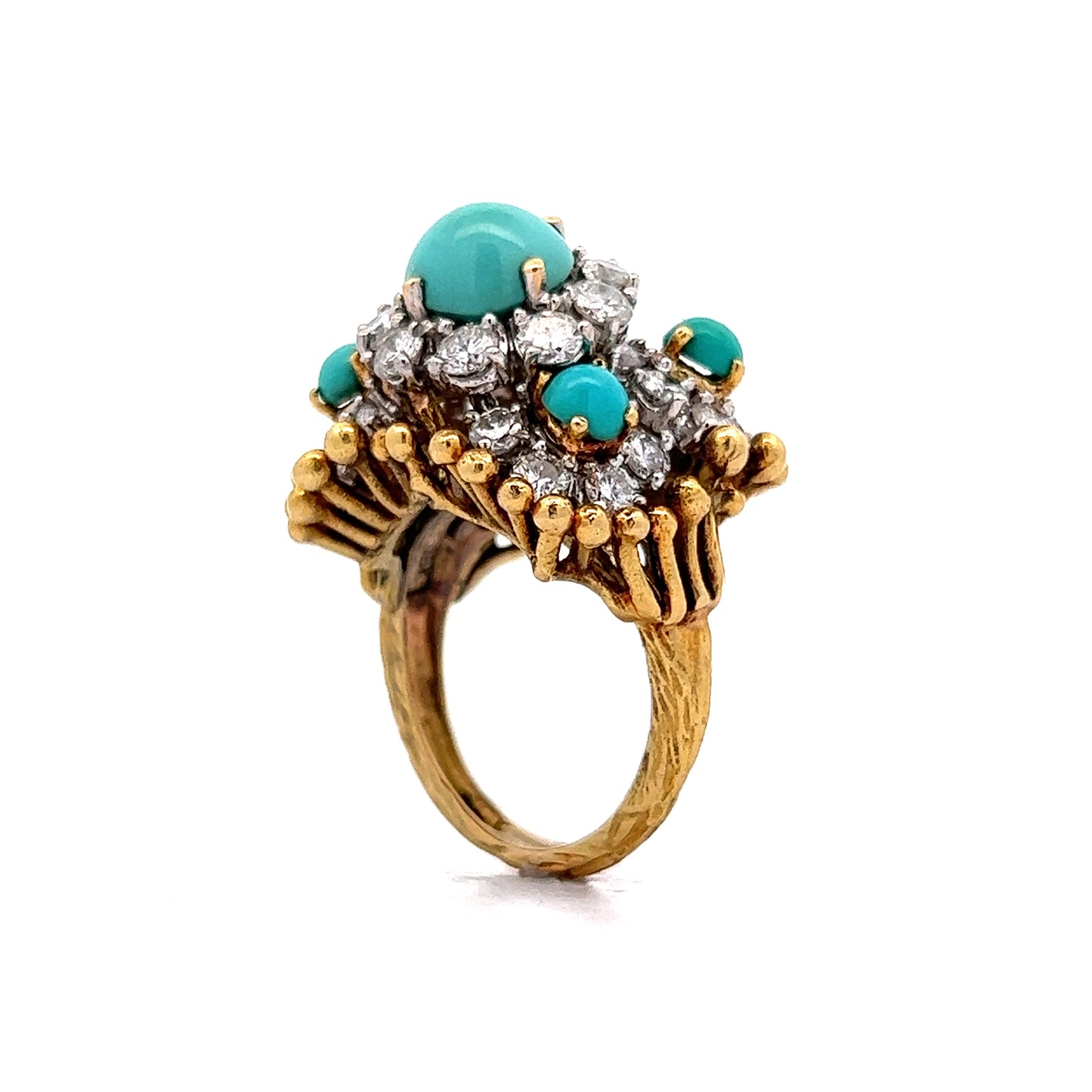 Vintage Tiffany & Co. Cocktail Ring in 18k Yellow Gold