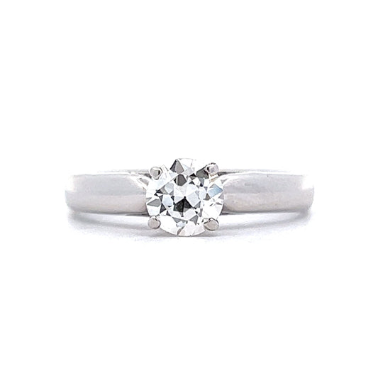 .69 Diamond Solitaire Engagement Ring in 14k White Gold