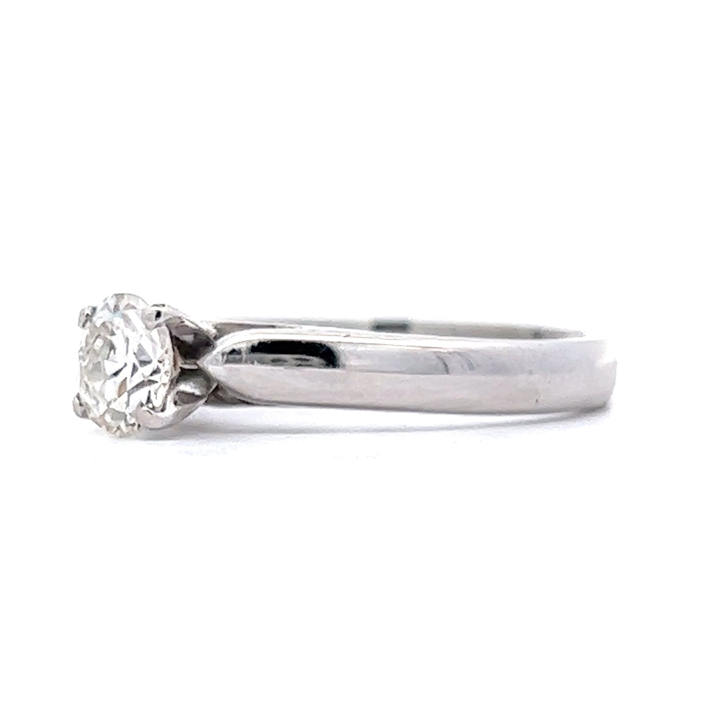 .69 Diamond Solitaire Engagement Ring in 14k White Gold