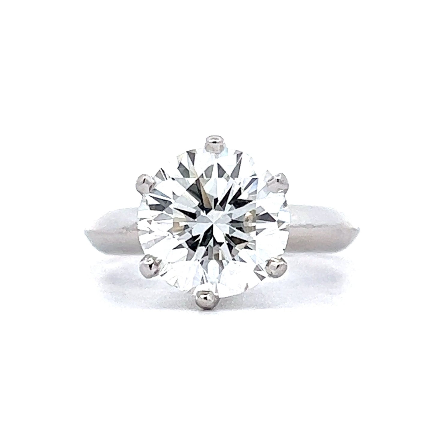 3 Carat Tiffany & Co Solitaire Engagement Ring in Platinum